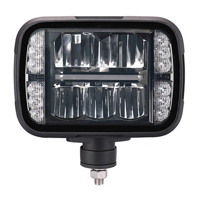 kualitas  Black SAE 5 X 7 LED Snow Plow Headlights 30W 6000K High Low Beam pabrik