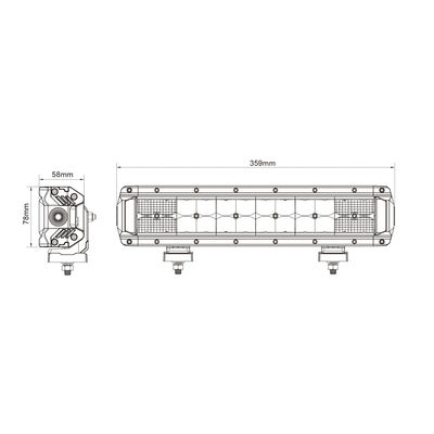 24pcs * 3w Off Road Driving Dual Row Led Light Bar Untuk SUV 2700lx R10