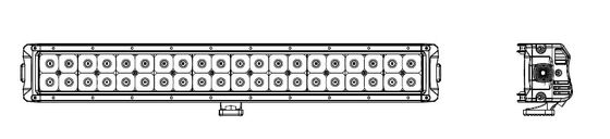 120w Curved Row Double Led Light Bar IP67 Water Proof Light Bar Car Bar Light