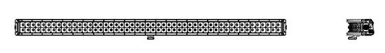 52 Inch 300W Melengkung Baris Ganda Led Light Bar Truk Offroad ATV SUV Light Bar