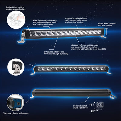 51 Inch 117W Autodrive LED Combo Light Bar Dan Kurung Aluminium Ekstrusi
