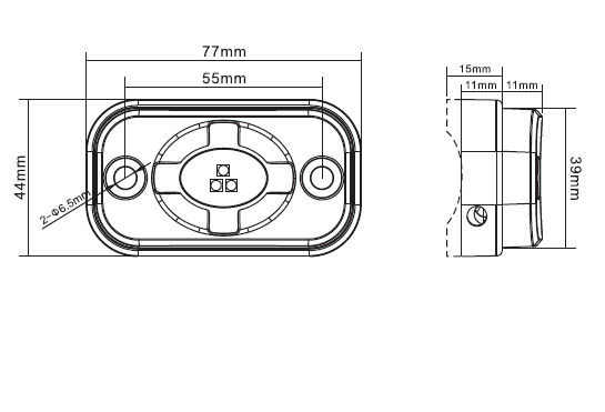 CE RoHS 4.5w Waterproof Led Rock Lights Daya Tinggi Untuk Truk SUV