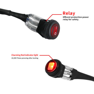 Mobil Off Road Light Otomotif Wire Harness Tahan Air 10ft 14AWG ODM