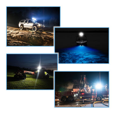 6 Inch 6pcs * 3w Bridgelux Ultra Slim LED Bar Flush Mount Flood Beam Untuk Sepeda Motor