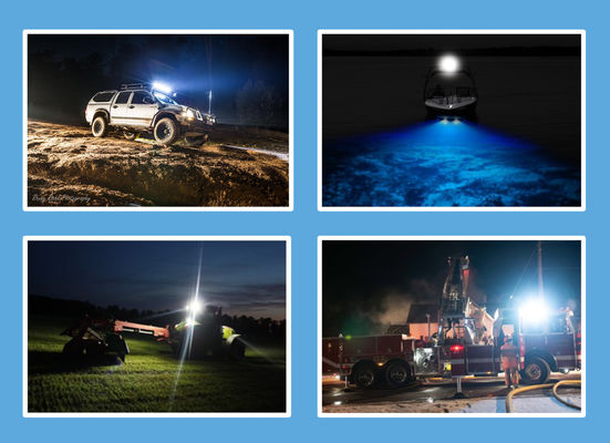 5700K 24W High Lumen LED Work Light RoHS Dengan Sistem Kontrol Suhu