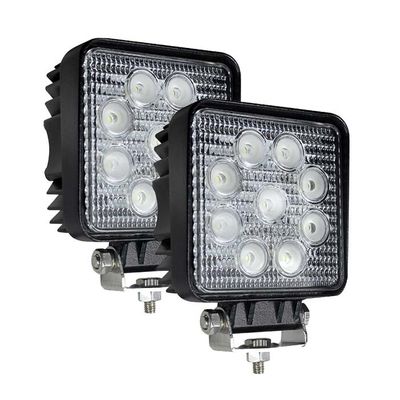 RoHS 27Watt 2PCS LED Work Flood Lights 2160 Lm Untuk UTV