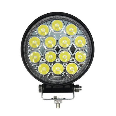 4PCS Round Spot LED Work Light 42W Untuk Mesin Teknik