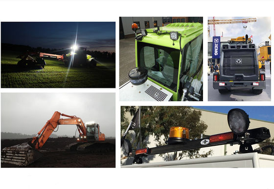 24 W IP67 LED Work Flood Lights Untuk Pertambangan Industri Kehutanan